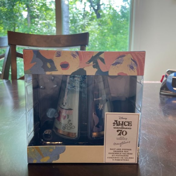 Disney Other - Disney Mary Blair Alice in Wonderland 70th Anniversary Salt and Pepper Shakers